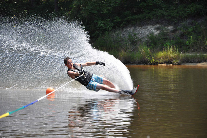 Bryce on slalom ski
